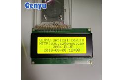 China STN Yellow Green Monochrome LCD Display Module Screen 20x4 Character LCM 16pin supplier