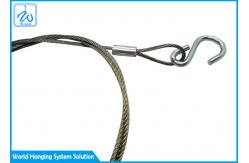 China Diameter 1.5 mm Stainless Steel Wire Rope Safety Lanyards With S Hook supplier