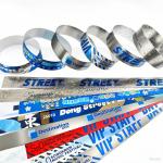 China Ultimate Event Accessory Unisex Fashionable and Adjustable Paper Wristbands in Silver or Gold for sale