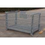 Logistics Zinc Coated 1000kg 50*100mm Wire Mesh Box Pallet for sale