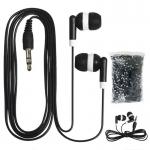 Customization 3.5mm Wired Stereo Earphone Disposable Gift Headphone for Students Airline Bus Frequency Range 20Hz 20KHz for sale