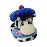 Blue Dairy Cow Soft  Flip Flop Plush Stuffed Animal Modeling Plush Home Decor for sale