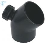 Black HDPE Drainage Fittings Siphonic 88.8 Degree Elbow With Inspection PN6 63mm 90mm 315mm for sale