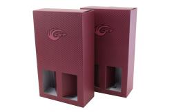 China Rope Handle Cardboard Holiday Mailer Boxes For 2 Pack Wine Bottles supplier