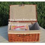 wicker storage basket with cover mat hot sale for sale