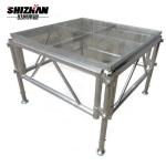 Aluminium wedding event glass stage for sale