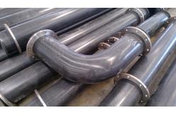 China DN500 HDPE Pipeline With White And Blue Stripes For Dredging supplier