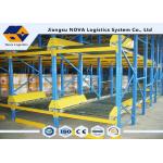 Q235B Pre Galvanized Gravity Pallet Racking System For Logistic Warehouse for sale