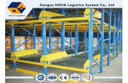 China Q235B Pre Galvanized Gravity Pallet Racking System For Logistic Warehouse supplier