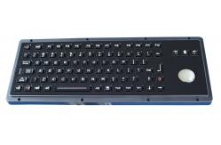 China Customized illuminated black titanium USB military keyboard with backlit  trackball supplier