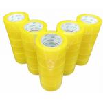 Self Adhesive Clear Yellow Electrical Tape For Express Packing 40m for sale