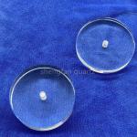 Coustomization Transparent Fused Silica Glass Sheet UV Quartz Glass Plate For UVC Led Lamp for sale