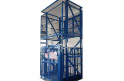 China 5T Electric Small Goods Elevator Guide Rail Warehouse Freight Elevator supplier
