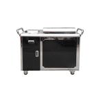 GREENARK TO29 Stainless Steel Mobile Teppanyaki Grill Table Electromagnetic for sale