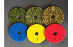 China High Efficiency Diamond Polishing Pads , 4 Inch 3 Step Diamond Granite Polishing Pads supplier