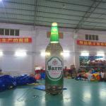 4m High Advertising Inflatables / Brown Inflatable Beer Bottle With Lighting for sale