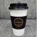 Custom Paper Hot Kraft Coffee Sleeves , Compostable Coffee Sleeves Eco for sale