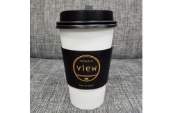 China Custom Paper Hot Kraft Coffee Sleeves , Compostable Coffee Sleeves Eco supplier