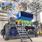 220Kw Twin Shaft Shredder Aluminum Metal Recycling Machine Automatic for sale