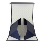 Blue foldable Rigid Cosmetic Box For Beautiful Makeup  Packaging for sale