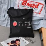 Girls One Shoulder Canvas Bag Simple And Casual With Large Capacity