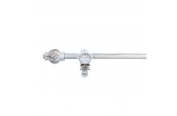 China 28mm Resin Four Leaves Custom Curtain Rod Finials Retro Style Wall Mounted supplier