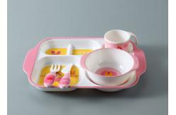 China CIQ Approved Cartoon Pattern Melamine Dinnerware Set supplier
