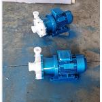 Iron Casing Megnetic Driven Centrifugal Pump With Fluorine Plastic Flow Through Components