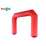 Inflatable Rainbow Arch 6m Red Blow Up Archway Start Finish Line Racing Arched Marquee Tent For Outside for sale