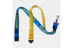 China Silkscreen Printed Nylon Sublimation Lanyards Blank Polyester For Promotions And Events supplier