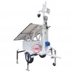 Solar Security Trailer Solar Mobile Camera Trailer For Construction Site for sale
