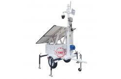 China Solar Security Trailer Solar Mobile Camera Trailer For Construction Site supplier