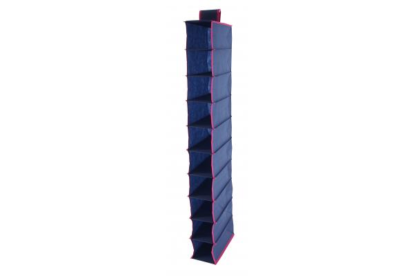 Strap Top 47 Inch 10 Shelf Hanging Shoe Organizer