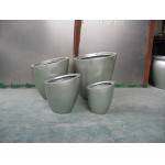 Modern Fiberglass Rectangular Flower Pots With Matte Finish