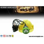 50000 Lux Stainless Intrinsically Safe Corded Rechargeable Miners Headlamp With 11.2ah Li-Ion Battery for sale