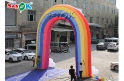 China Colorful Oxford Cloth 210D Inflatable Rainbow Arch supplier