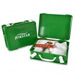 Survival Workplace First Aid Kit Wall Bracket Plastic Green Box Workshop 25x18.5x9cm for sale