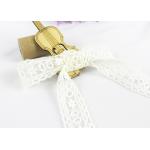 2.5cm Width Flat Cotton Embroidered Lace Trim Scalloped Edge Water Soluble