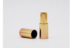 China Aluminum Gold Lipstick Container With Shimmering Powder 3.5g Capacity supplier
