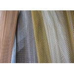 Colored Hanging Metal Coil Drapery , Room Metal Mesh Curtains Dividers for sale
