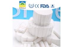 China Non Irritating Dental Gauze Rolls , Soft Touch Organic Cotton Roll FDA Certification supplier