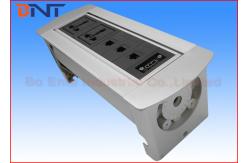 China Multi Functional Hotel Desktop Rotation Power Socket With Extension Connected Cables supplier