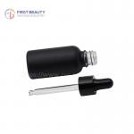 Empty Essential Oil Dropper Glass Bottles Matte Black 5ml - 100ml for sale
