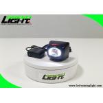 China 8000 Lux High Beam Cordless Cap Lamp Stainless Steel Clip For Underground Safety Lighting manufacturer