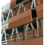 WPC Fluted Wall Panels Exterior Co-extrusion Wood Plastic Composite Wall Cladding
