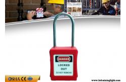 China 4mm Thin Stainless Steel Shackle Master Key Safety Lockout Padlocks supplier