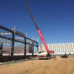 Food Workshop Q355B Steel Frame Building Construction Prefabricated Steel Packing Warehouse for sale