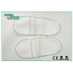 Comfortable White Disposable Hotel Slippers with Lace Part Top for sale