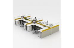China 8 Seater Office Workstation Desks Thickness 25mm Modular Cubicle Workstation supplier