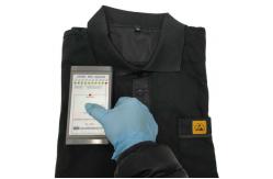China Breathable Short Sleeve Anti Static Polo Shirts For Semiconductor Industry supplier